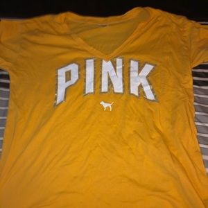 Yellow PINK guys oversized tee